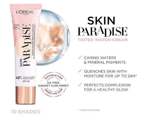 Oreal skin paradise tinted - skin,